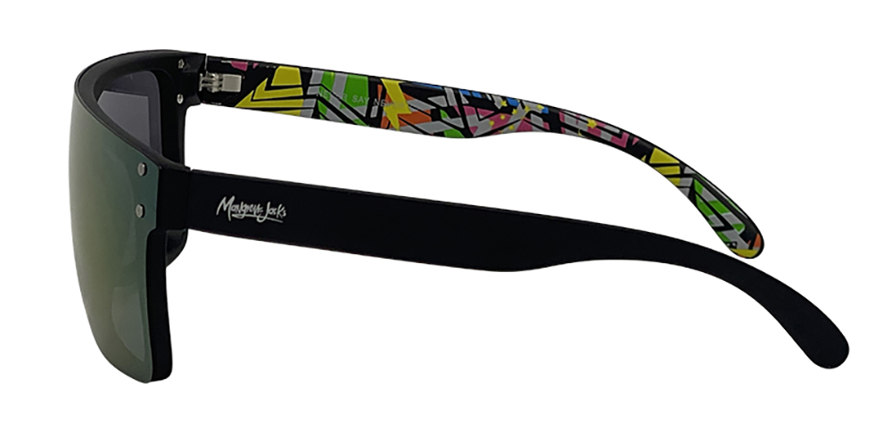 Mangrove Jacks Never Say Never C7 Matte Black / Purple Revo Polarised Lenses_17964