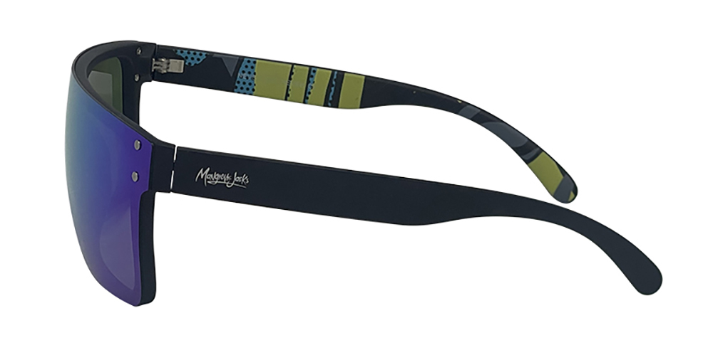 Mangrove Jacks - Mangrove Jacks Never Say Never C8 Matte Black / Ice Blue Revo Polarised Lenses