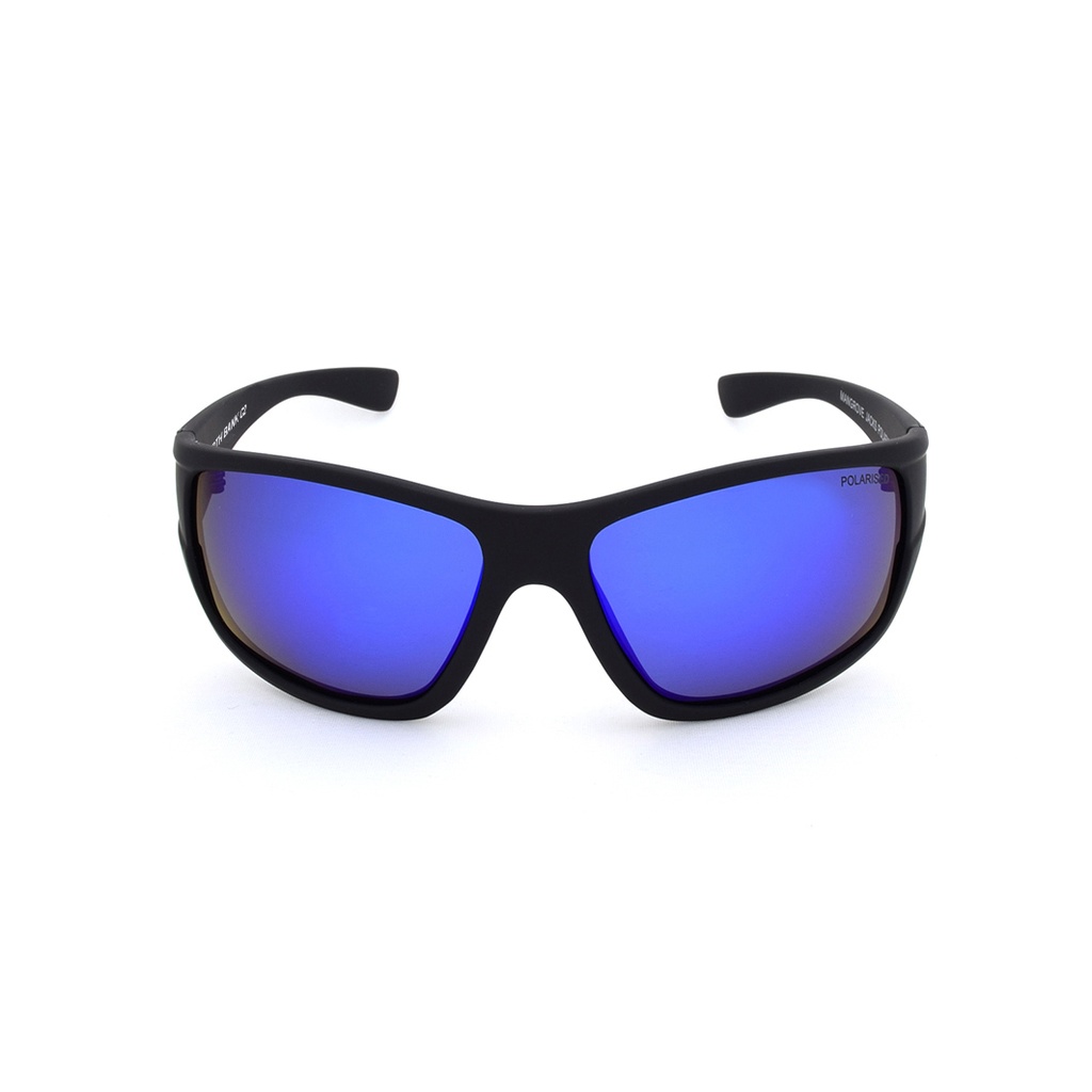 Mangrove Jacks - Mangrove Jacks North Bank C2 Matte Black / Blue Revo Polarised Lenses