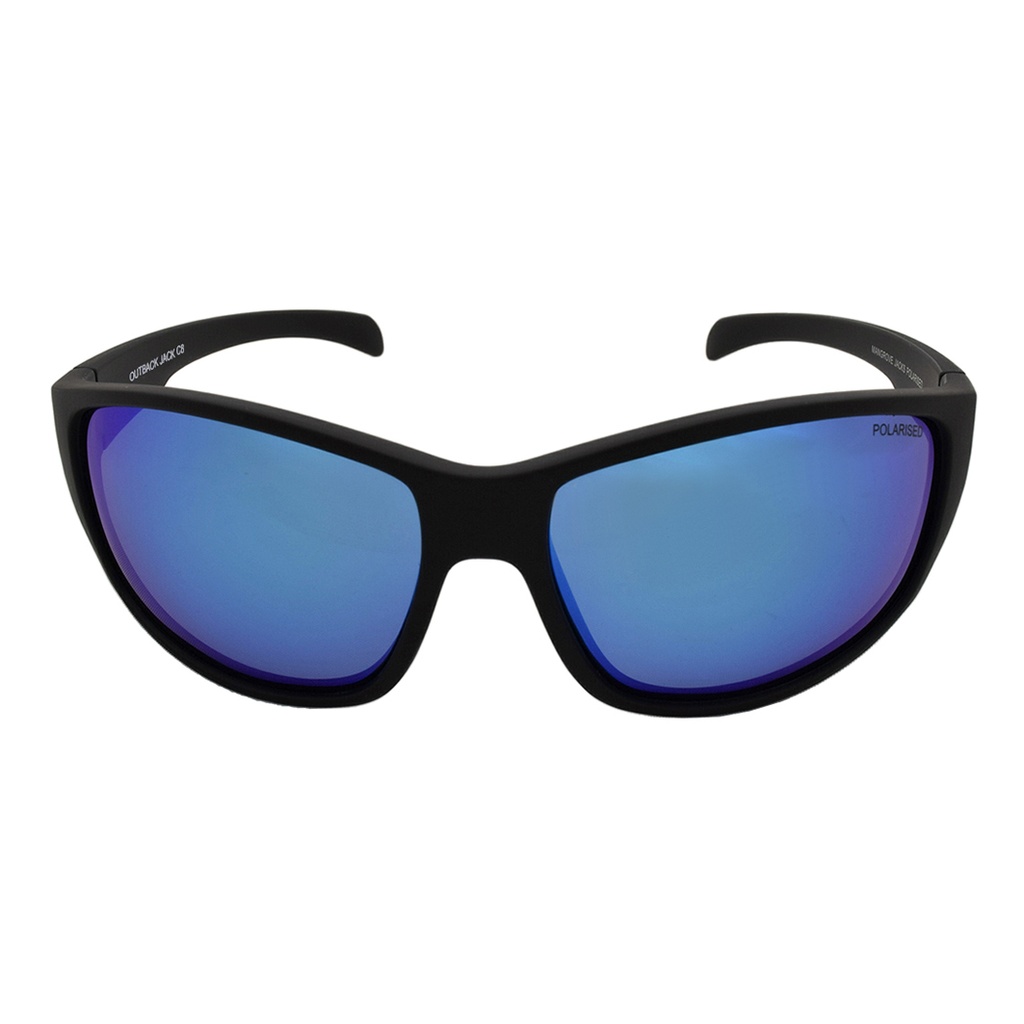 Mangrove Jacks - Mangrove Jacks Outback Jack C8 Matte Black / Ice Blue Revo Polarised Lenses