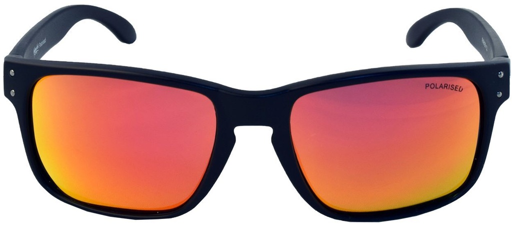 Mangrove Jacks - Mangrove Jacks Parker C3 Matte Black / Black Red Revo Polarised Lenses