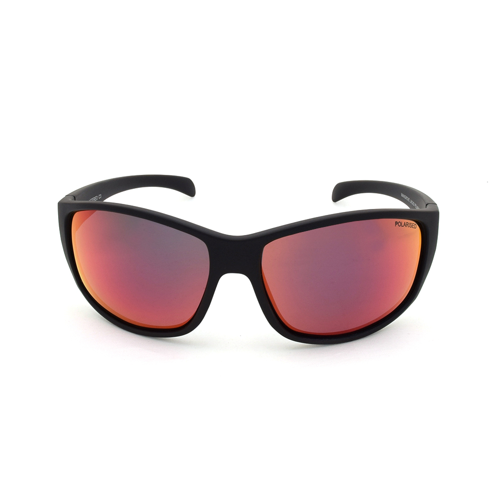 Mangrove Jacks Plastered C3 Matte Black / Red Revo Polarised Lenses_18014
