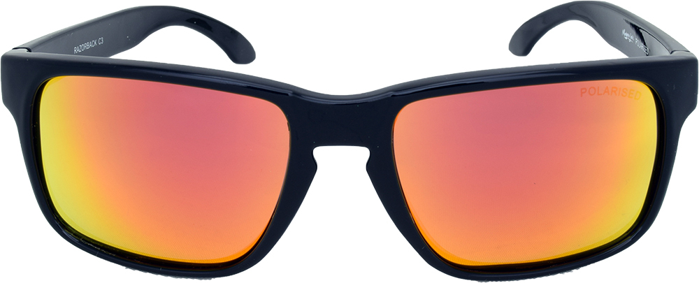 Mangrove Jacks Razorback C3 Black / Red Revo Polarised Lenses_18028