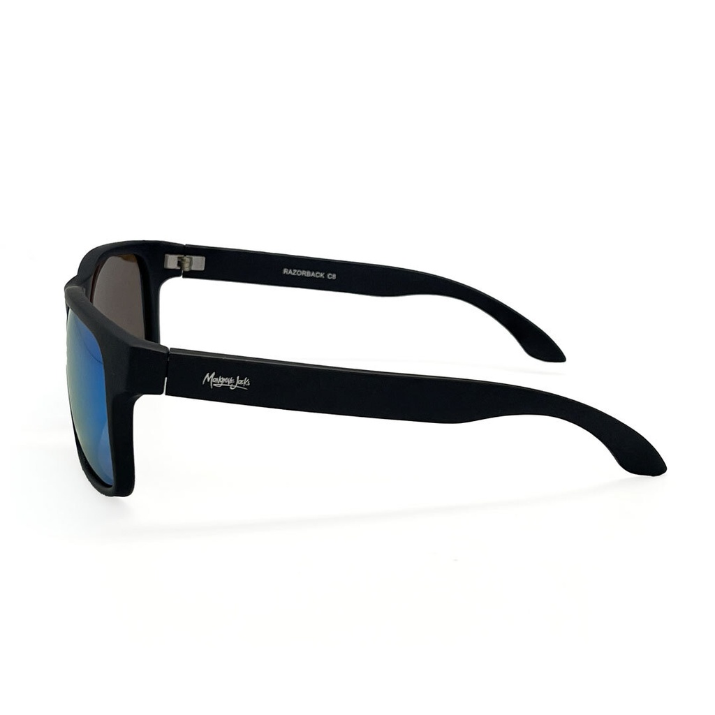 Mangrove Jacks - Mangrove Jacks Razorback C8 Matte Black / Ice Blue Revo Polarised Lenses