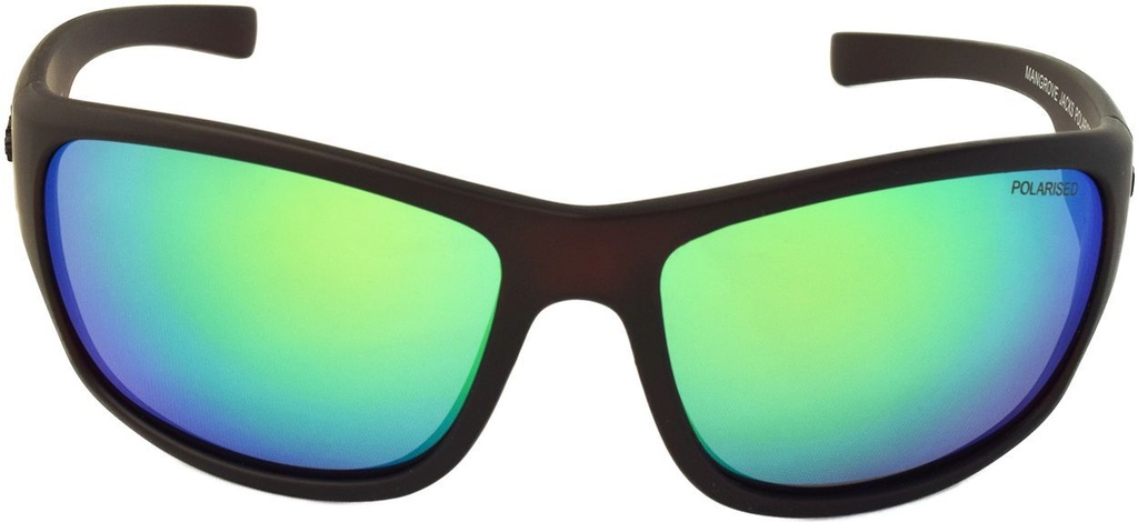 Mangrove Jacks Shark Bite C11 Matte Crystal Dark Brown / Green Revo Polarised Lenses_18056