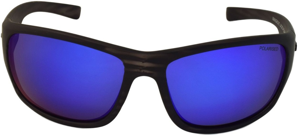 Mangrove Jacks Shark Bite C2 Matte Crystal Grey / Blue Revo Polarised Lenses_18057