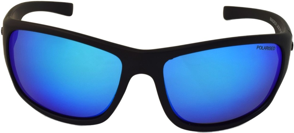 Mangrove Jacks Shark Bite C8 Matte Black / Ice Blue Revo Polarised Lenses_18060