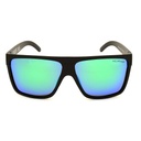 Mangrove Jacks - Mangrove Jacks Showtime C11 Matte Black / Green Revo Polarised Lenses