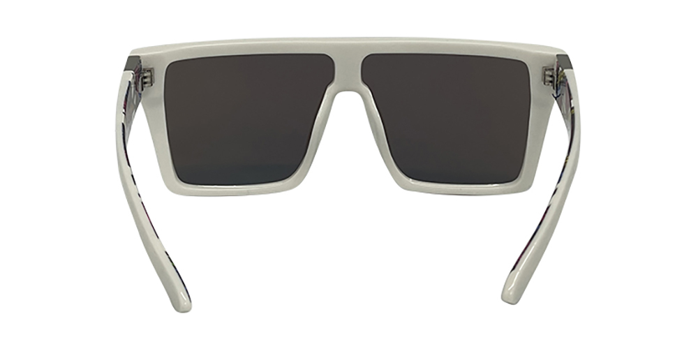 Mangrove Jacks Sin by The Sea C10 Shiny White / Ice Blue Revo Polarised Lenses_18070