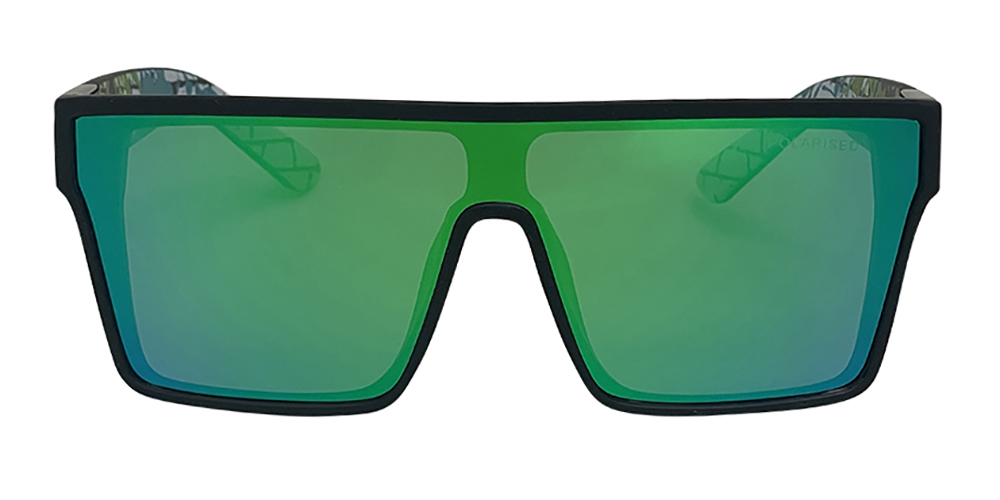 Mangrove Jacks - Mangrove Jacks Sin by The Sea C11 Matte Black / Green Revo Polarised Lenses