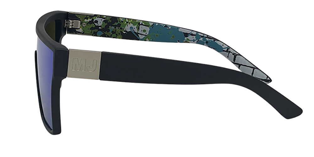 Mangrove Jacks - Mangrove Jacks Sin by The Sea C11 Matte Black / Green Revo Polarised Lenses