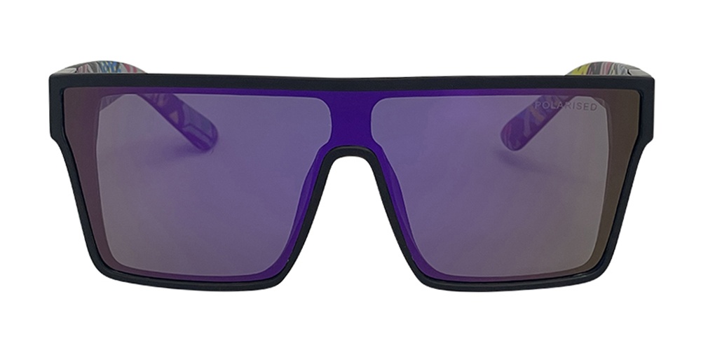 Mangrove Jacks Sin by The Sea C7 Matte Black / Purple Revo Polarised Lenses_18083