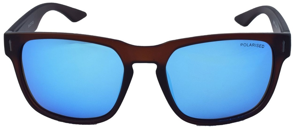 Mangrove Jacks Sin City C8 Matte Crystal Dark Brown / Ice Blue Revo Polarised Lenses_18093