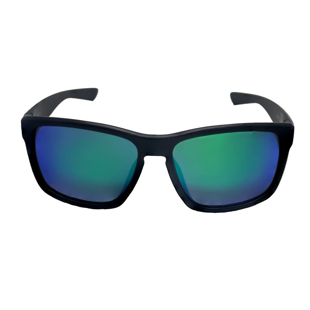 Mangrove Jacks Snowy C11 Matte Black / Smoke w Green Revo Polarised Lenses_18101