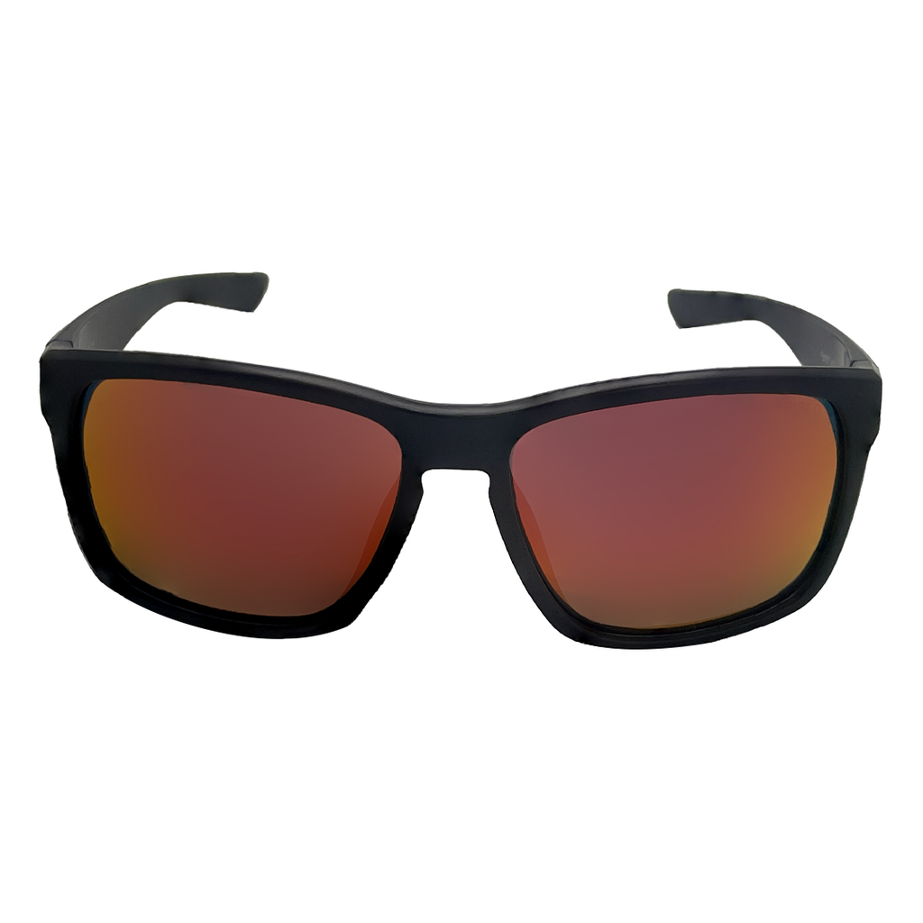 Mangrove Jacks Snowy C3 Matte Black / Smoke w Red Revo Polarised Lenses_18103