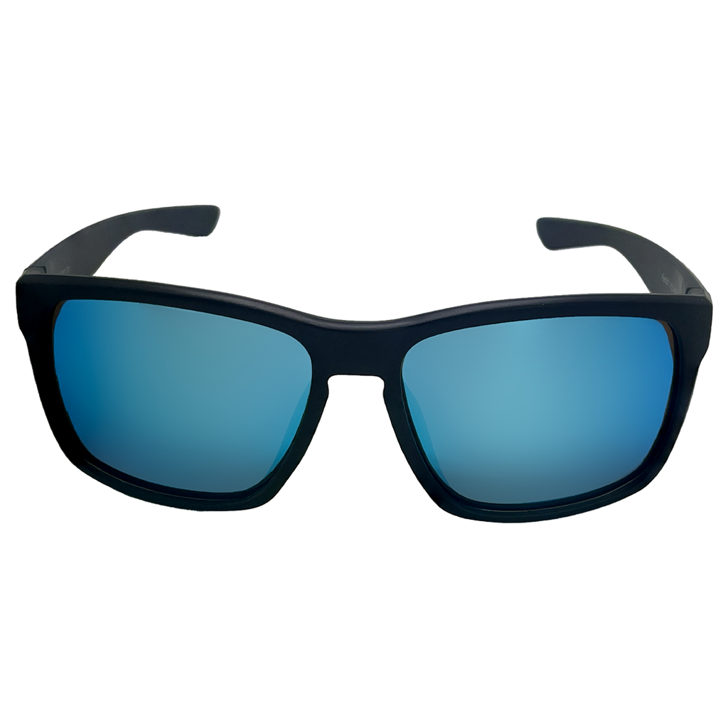 Mangrove Jacks Snowy C8 Matte Black / Smoke w Ice Blue Revo Polarised Lenses_18105