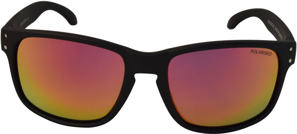 Mangrove Jacks - Mangrove Jacks Strapper C3 Matte Black / Black Red Revo Polarised Lenses