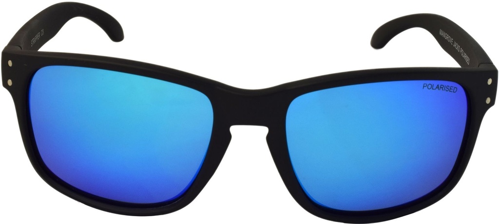 Mangrove Jacks Strapper C8 Matte Black / Ice Blue Revo Polarised Lenses_18132