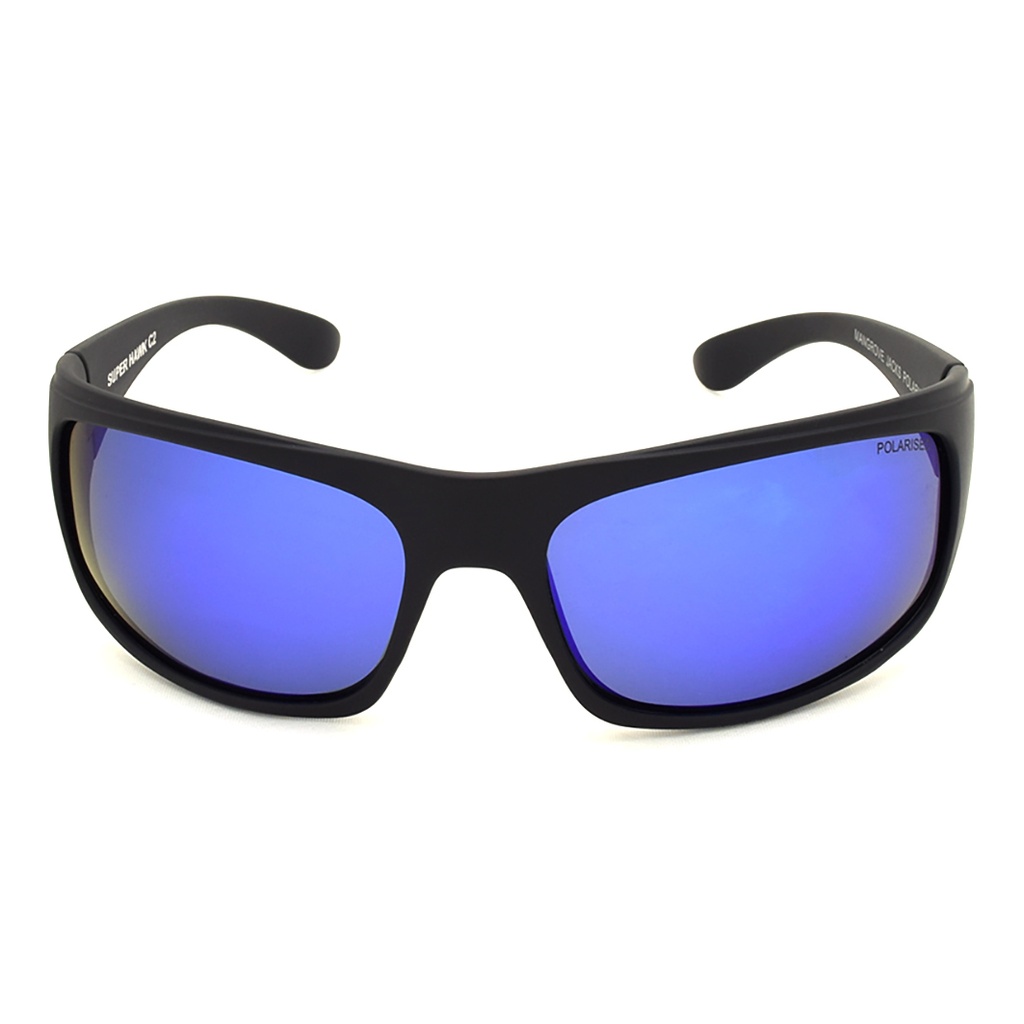 Mangrove Jacks - Mangrove Jacks Super Hawk C2 Matte Black / Blue Revo Polarised Lenses
