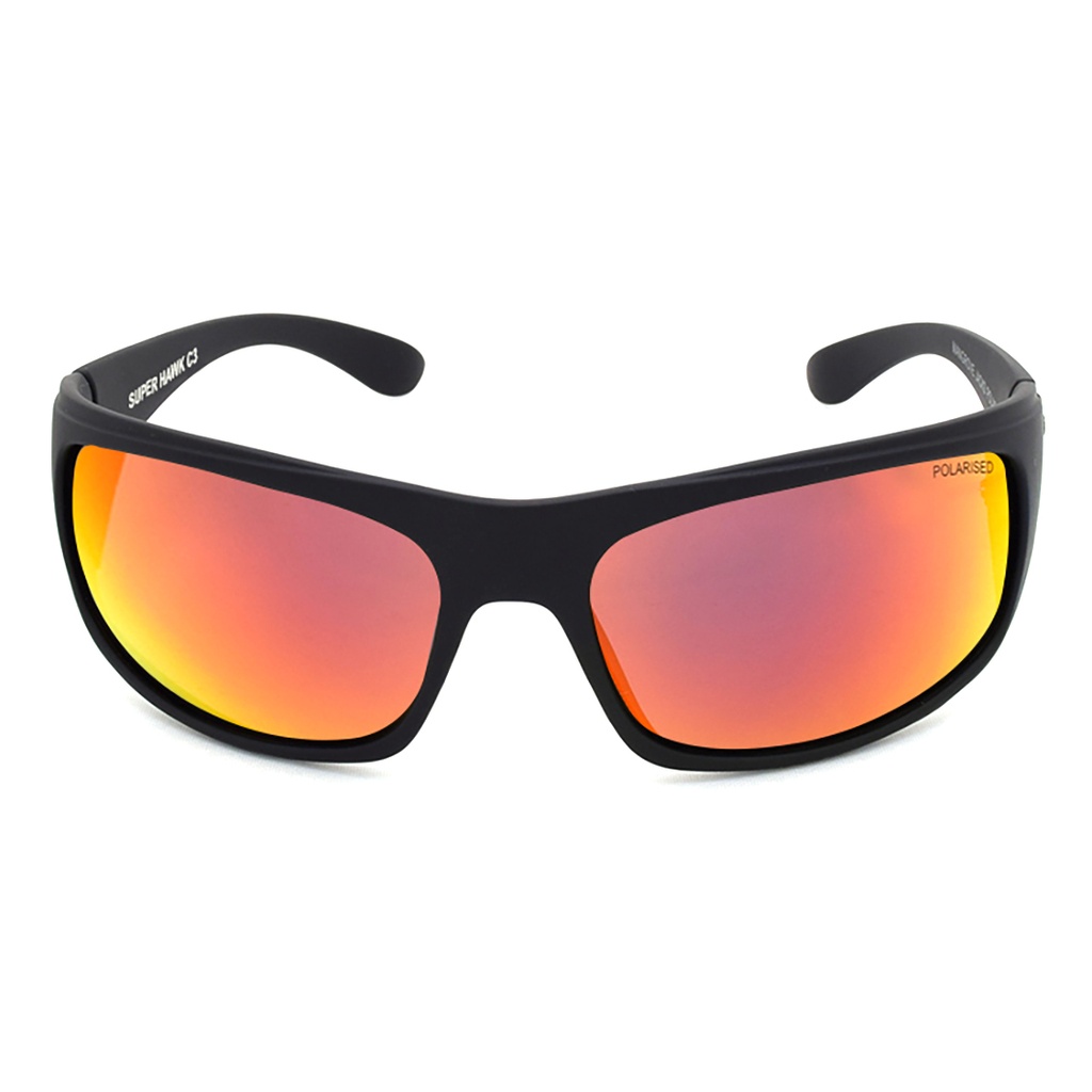 Mangrove Jacks - Mangrove Jacks Super Hawk C3 Matte Black / Red Revo Polarised Lenses