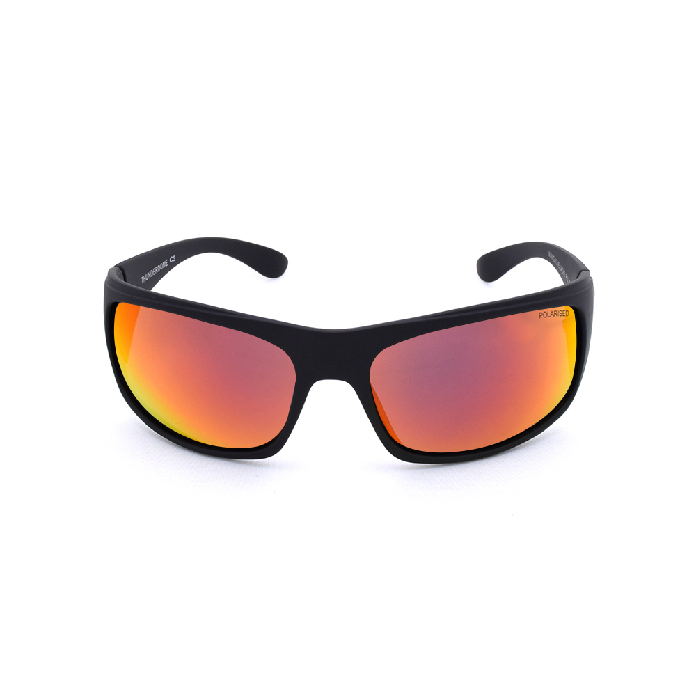 Mangrove Jacks Thunderdome C3 Matte Black / Red Revo Polarised Lenses_18168