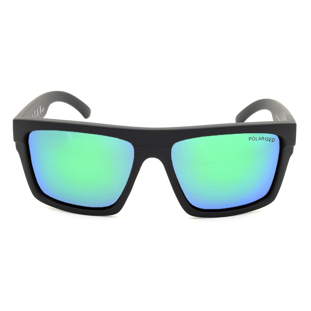 Mangrove Jacks Titan C11 Matte Black / Green Revo Polarised Lenses_18173