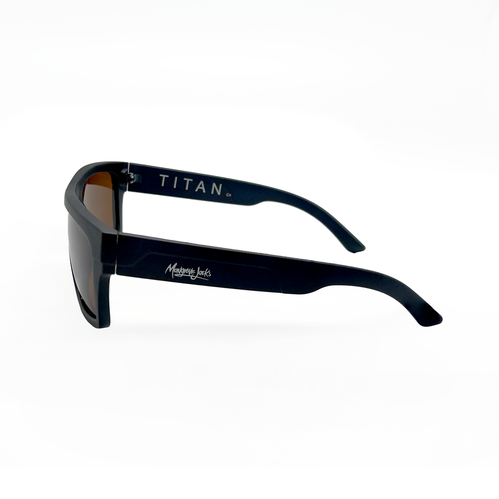 Mangrove Jacks Titan C4 Matte Black / Brown Polarised Lenses_18177