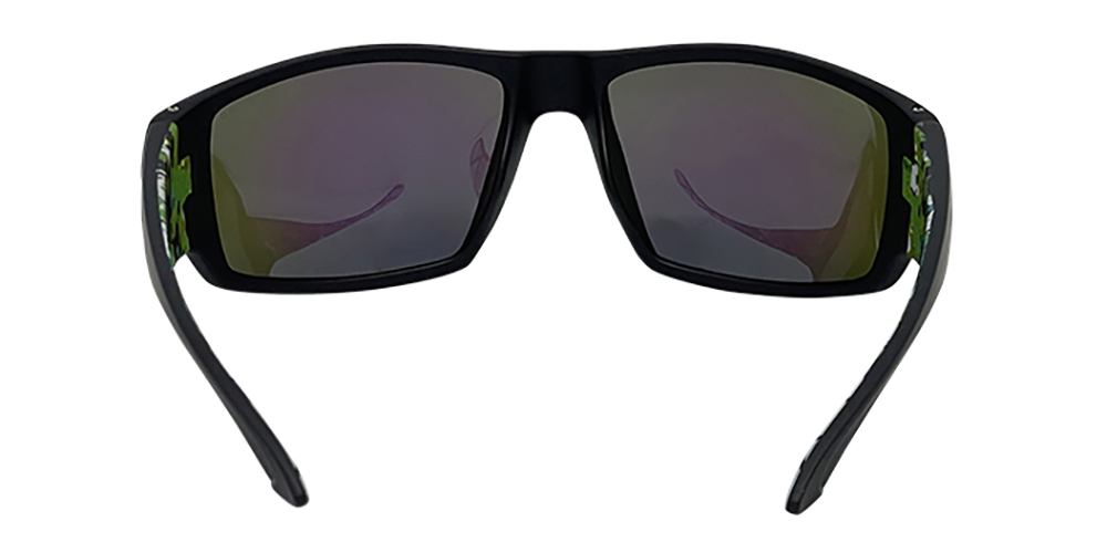 Mangrove Jacks - Mangrove Jacks Tromso C11 Matte Black / Green Revo Polarised Lenses