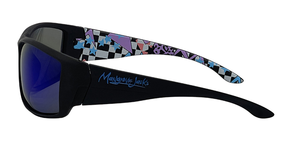 Mangrove Jacks - Mangrove Jacks Tromso C2 Matte Black / Blue Revo Polarised Lenses