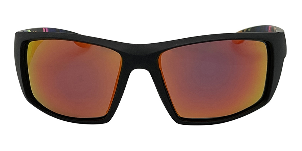 Mangrove Jacks Tromso C3 Matte Black / Red Revo Polarised Lenses_18197