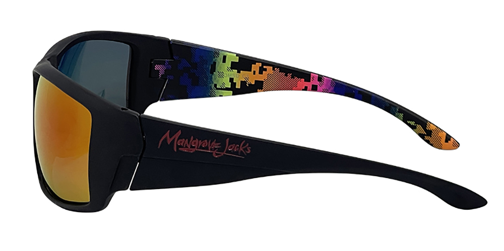 Mangrove Jacks - Mangrove Jacks Tromso C3 Matte Black / Red Revo Polarised Lenses