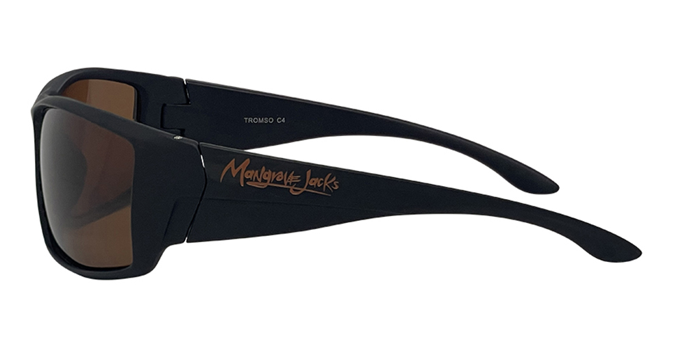 Mangrove Jacks - Mangrove Jacks Tromso C4 Matte Black / Brown Polarised Lenses