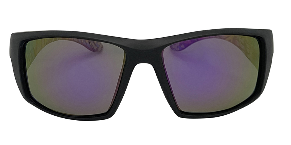 Mangrove Jacks - Mangrove Jacks Tromso C7 Matte Black / Purple Revo Polarised Lenses