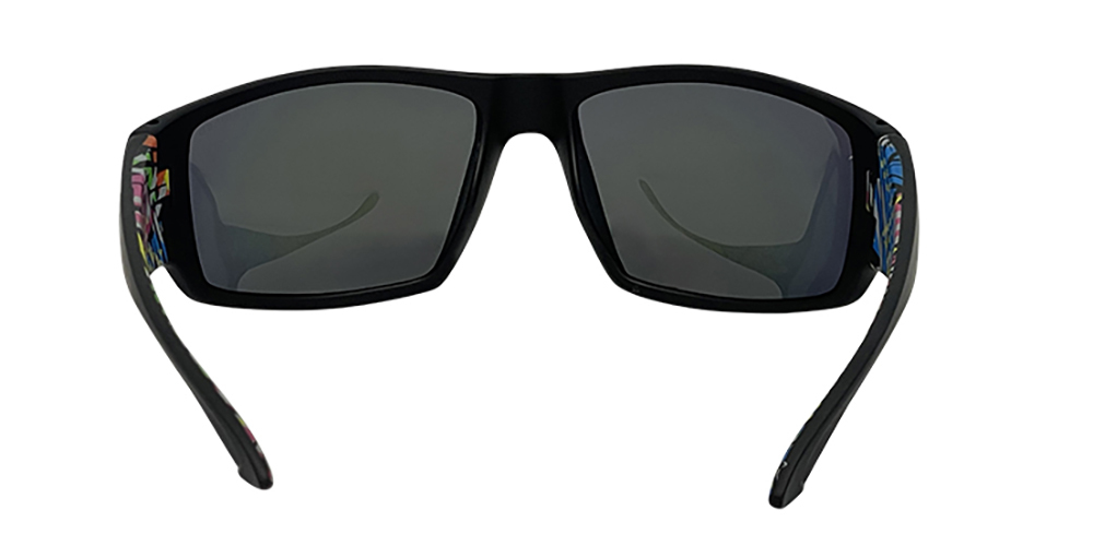 Mangrove Jacks - Mangrove Jacks Tromso C7 Matte Black / Purple Revo Polarised Lenses