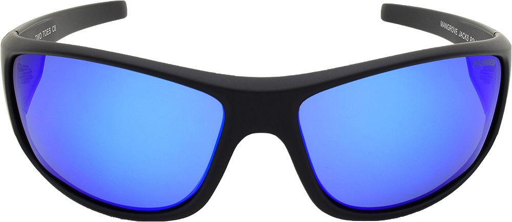 Mangrove Jacks - Mangrove Jacks Two Toes C8 Matte Black / Ice Blue Revo Polarised Lenses