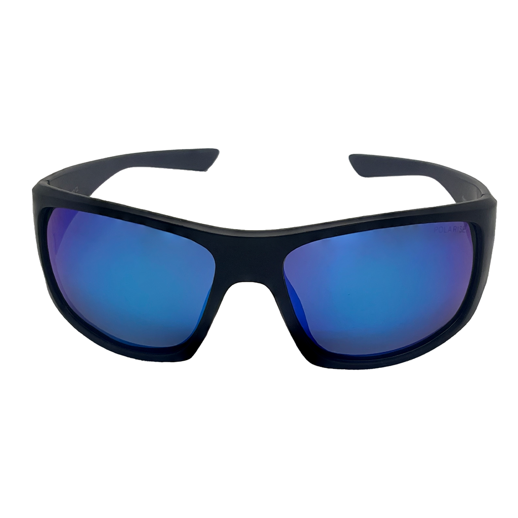 Mangrove Jacks Warrego C2 Matte Black / Smoke w Blue Revo Polarised Lenses_18230