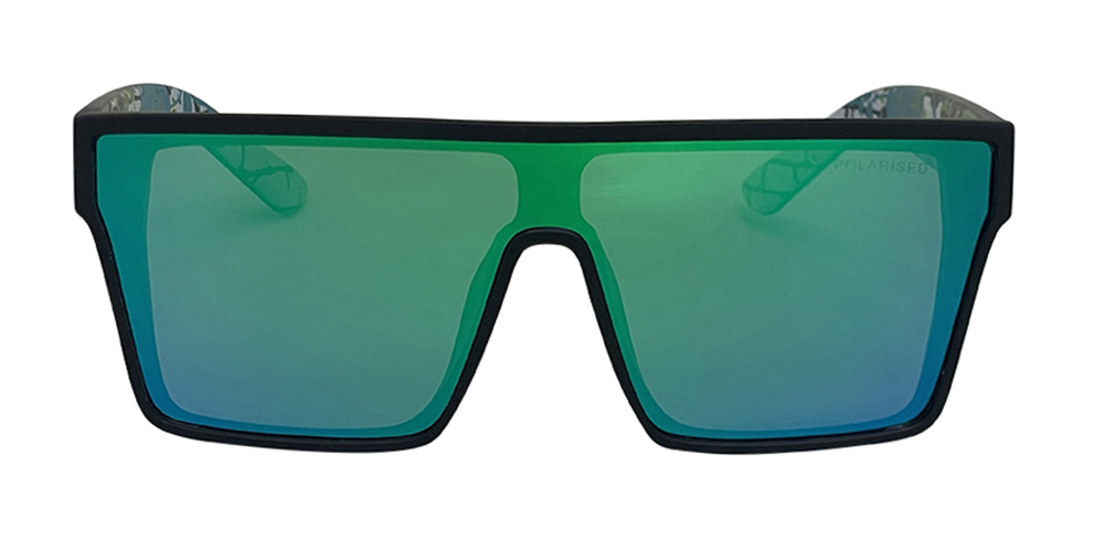 Mangrove Jacks What You Need C11 Matte Black / Green Revo Polarised Lenses_18241