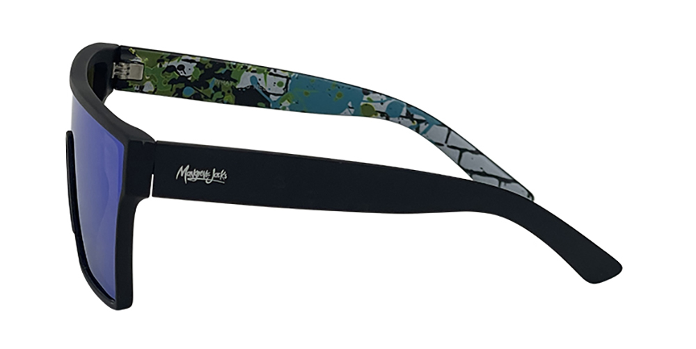 Mangrove Jacks What You Need C11 Matte Black / Green Revo Polarised Lenses_18242