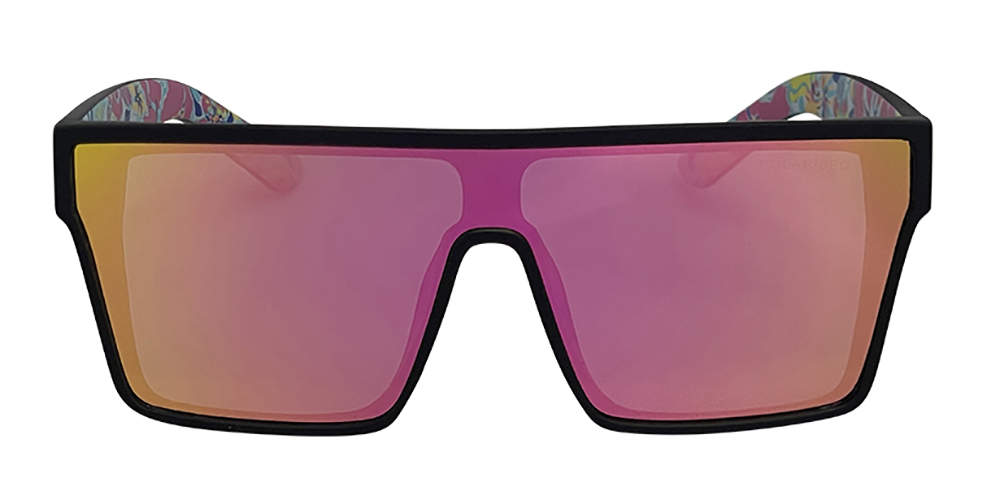 Mangrove Jacks What You Need C6 Matte Black / Pink Revo Polarised Lenses_18250
