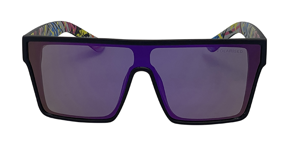 Mangrove Jacks What You Need C7 Matte Black / Purple Revo Polarised Lenses_18253