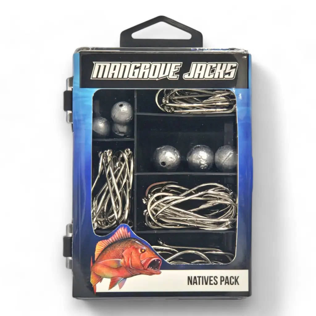 Mangrove Jacks Natives Fishing Pack | Hooks, Sinkers, and Tackle Box for Native Australian Fish_2291