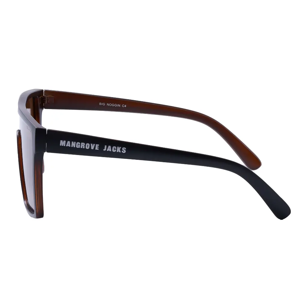 Mangrove Jacks - Mangrove Jacks Big Noggin C4 Matte Black w Matte Crystal Dark Brown / Brown Polarised Lenses