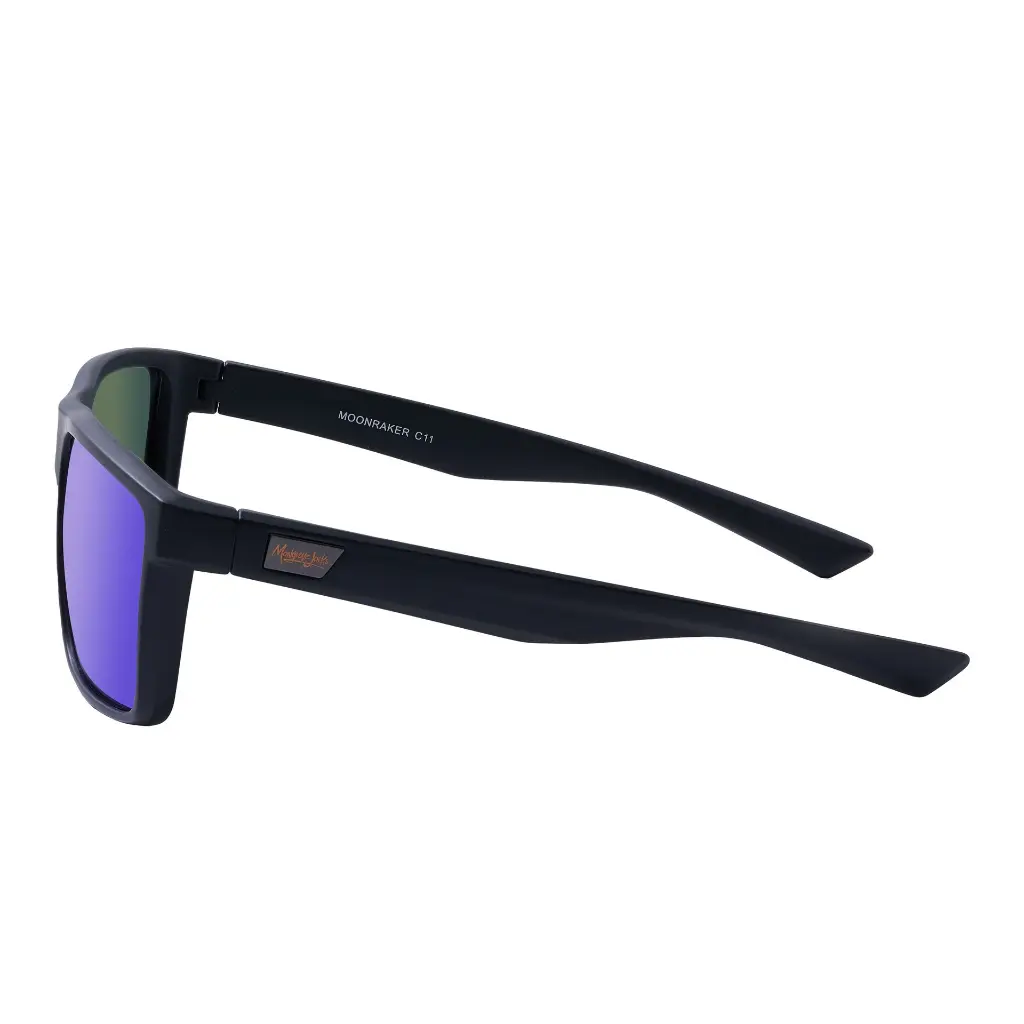 Mangrove Jacks - Mangrove Jacks Moonraker C11 Matte Black / Green Revo Mirror Polarised Lenses