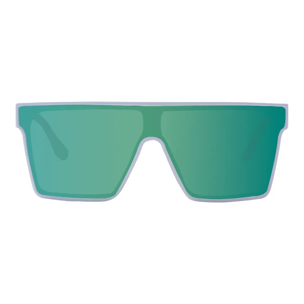 Mangrove Jacks Landslide C11 Shiny White / Green Revo Polarised Lenses_6445