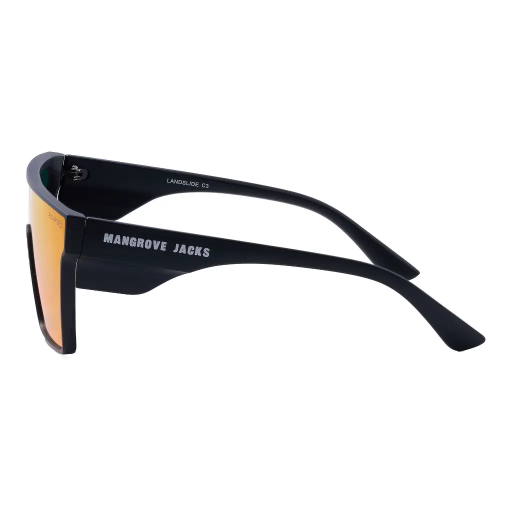 Mangrove Jacks Landslide C3 Matte Black / Red Revo Polarised Lenses_6452