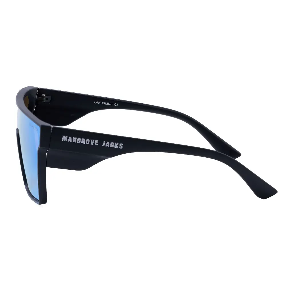 Mangrove Jacks Landslide C8 Matte Black / Ice Blue Revo Polarised Lenses_6456