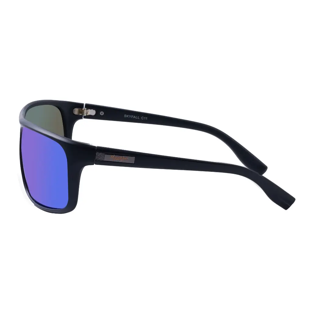 Mangrove Jacks - Mangrove Jacks Skyfall C11 Matte Black / Green Revo Mirror Polarised Lenses