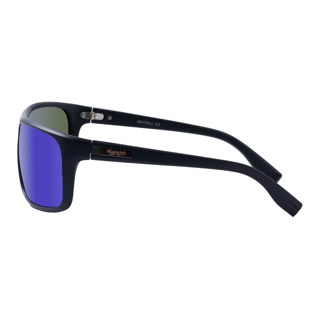 Mangrove Jacks Skyfall C2 Matte Black / Blue Revo Mirror Polarised Lenses_6474