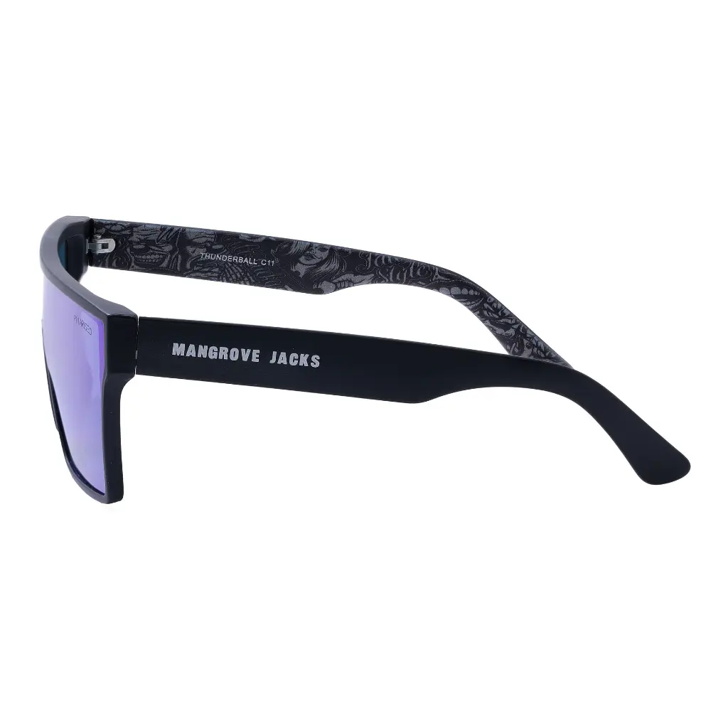 Mangrove Jacks - Mangrove Jacks Thunderball C11 Matte Black / Green Revo Mirror Polarised Lenses