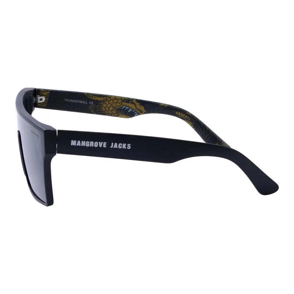 Mangrove Jacks - Mangrove Jacks Thunderball C5 Matte Black w Matte Crystal Smoke / Smoke Polarised Lenses